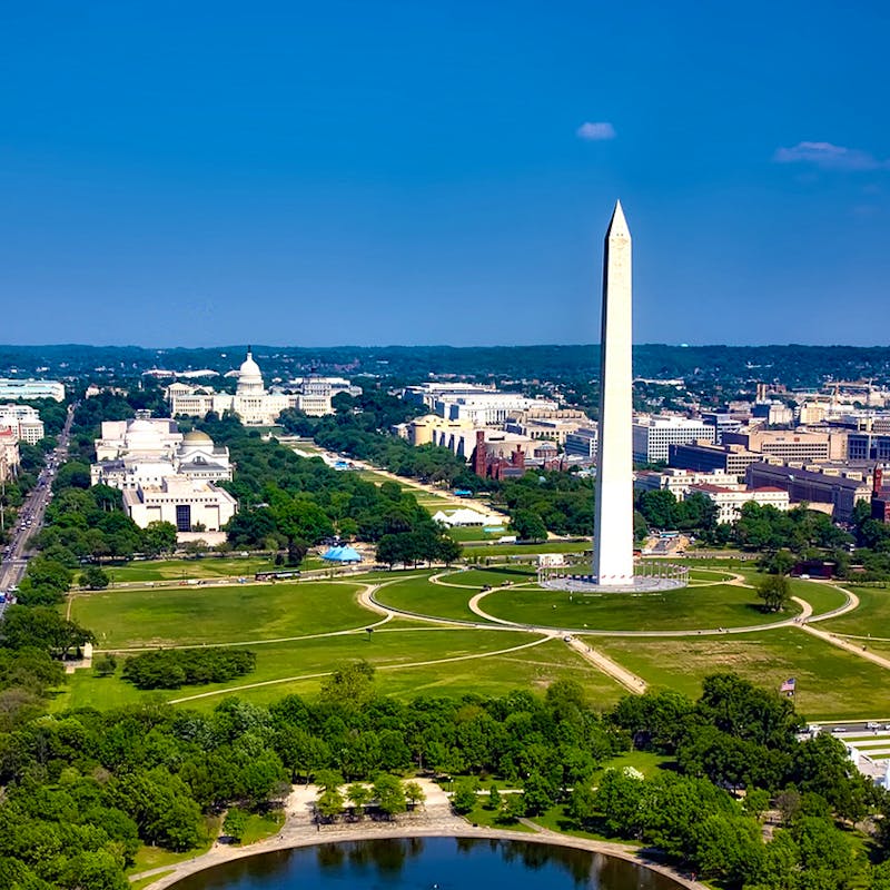 Washington DC from above