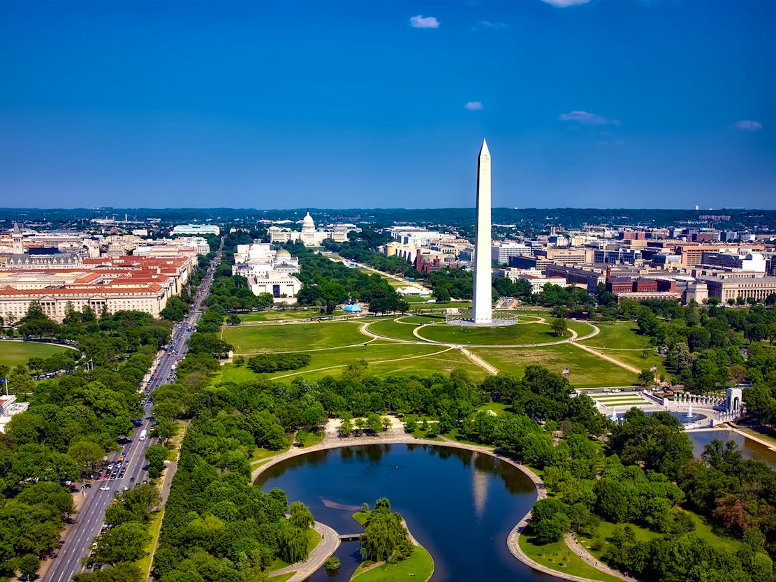 Washington DC from above